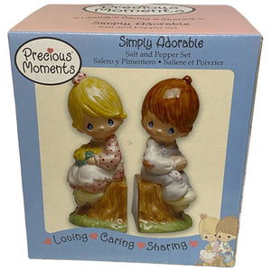 2006 Precious Moments Simply Adorable Salt and Pepper Shakers Set 5.5" MIB NEW