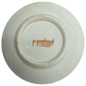 2 Mini Porcelain Hand Painted Plates P. Pastaud Limoges France Gout De Ville VTG