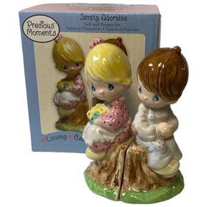 2006 Precious Moments Simply Adorable Salt and Pepper Shakers Set 5.5" MIB NEW