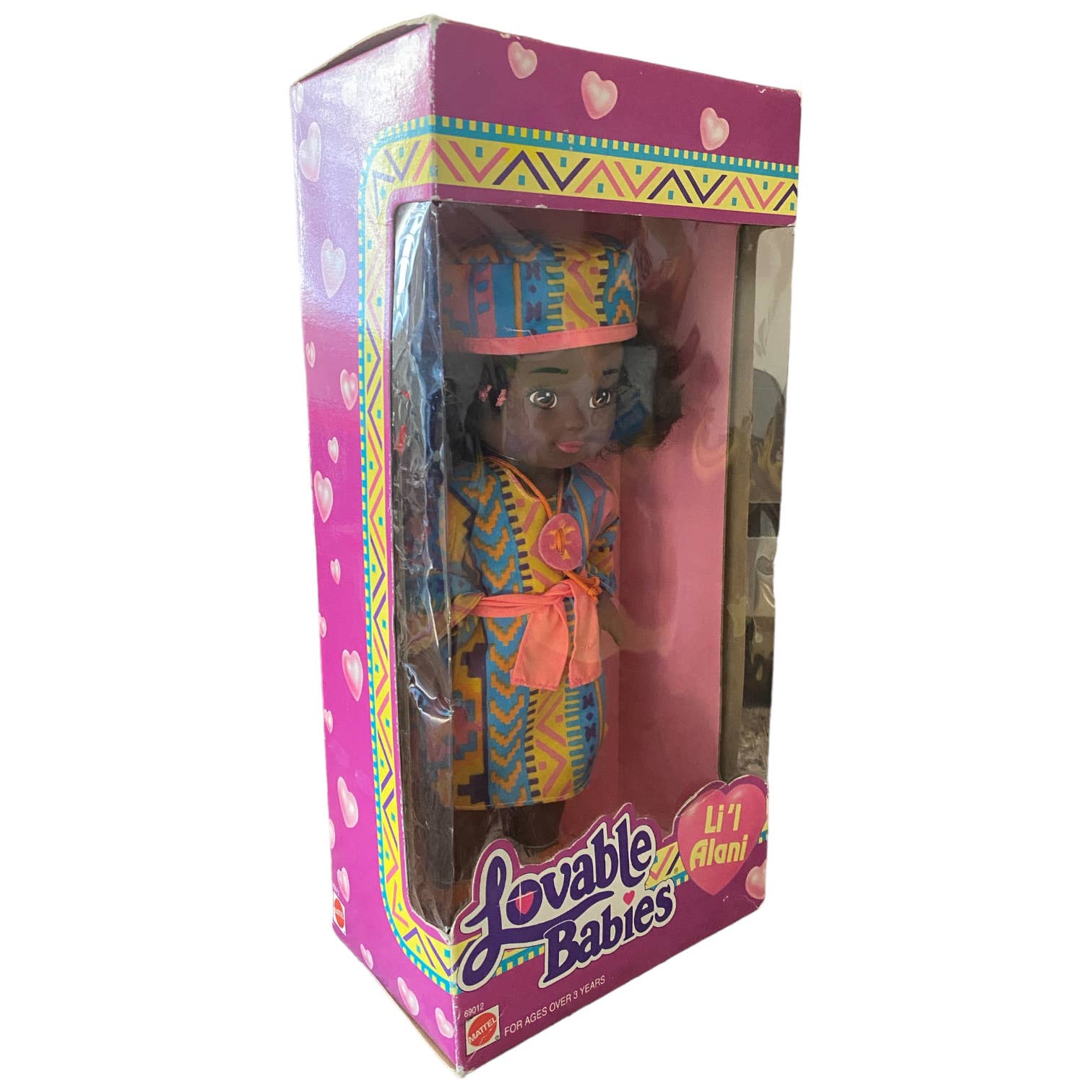 VTG 1993 Mattel Lovable Babies Li’l Alani Safari Tribal Girl Doll in Outfit NEW