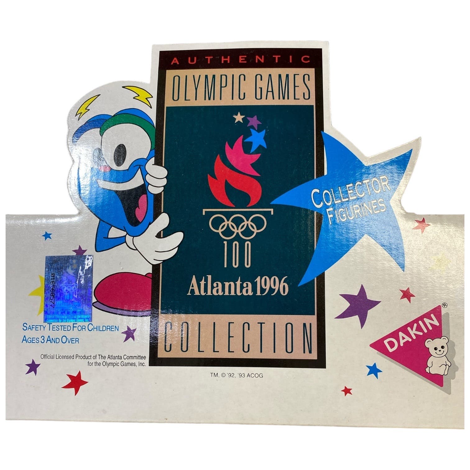 VTG 1996 Atlanta Olympic Games PVC Izzy 32 Figures by Dakin with Store Display