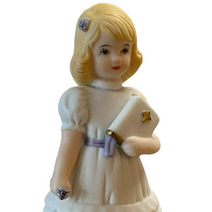 Enesco Growing Up Girls Blonde Communion Confirmation 4.5" Figurine 515809 NIB