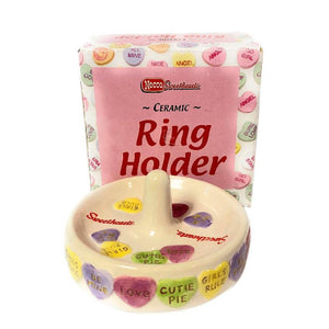 2007 Necco Ring Holder Valentine's Sweethearts Trinket Jewelry Candy Heart NIB
