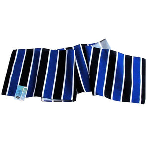 Nautical Stripe Table Runner Indoor Outdoor Canvas Awning Blue White NEW  13x72"