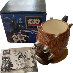 1996 Tusken Raider Figural Mug Star Wars Classic Sand People Ceramic Applause
