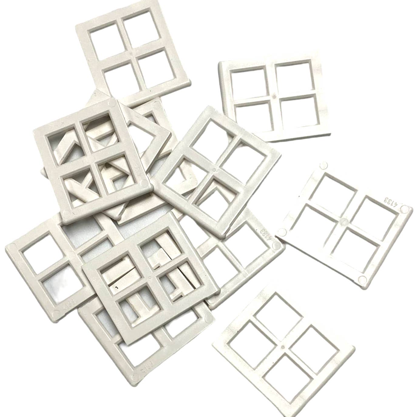 4133 Lego 4 panel/Pane for Window 2x4x3 White  12 Pieces
