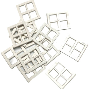 4133 Lego 4 panel/Pane for Window 2x4x3 White  12 Pieces